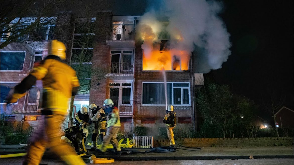 Uitslaande brand verwoest appartement in Deventer, 2 katten vermist